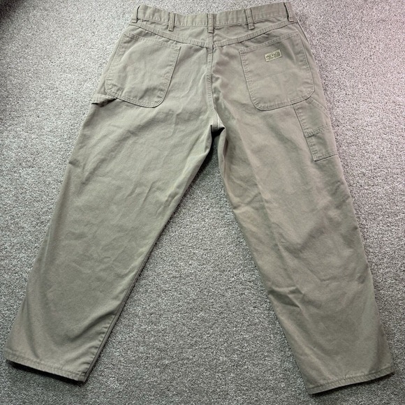 Vintage WRG Wrangler Jeans Carpenter Pants Mens Khaki 36x30 ‎ Made In USA - Picture 7 of 14